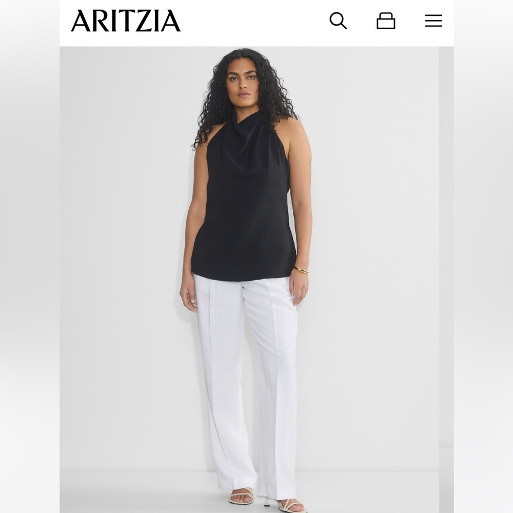 NWT Effortless pants - Linen CURVE fit